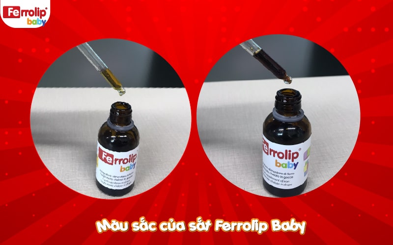 ferrolip baby thay đổi màu sắc