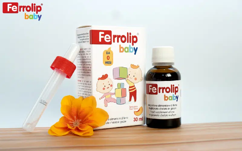 Sắt Ferrolip baby cho trẻ thiếu máu thiếu sắt