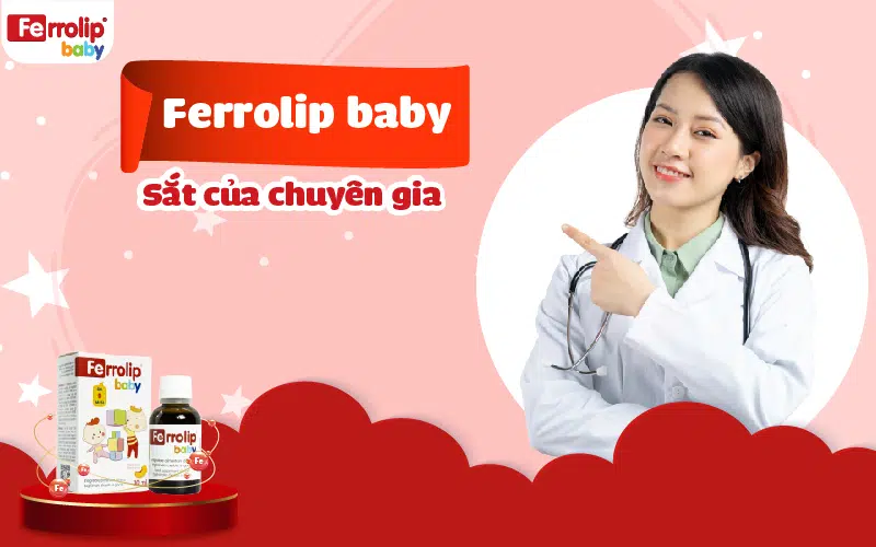 sắt amin ferrolip baby cho bé