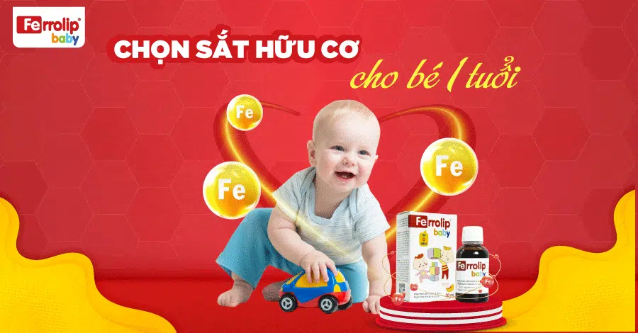 sắt hữu cơ cho bé 1 tuổi