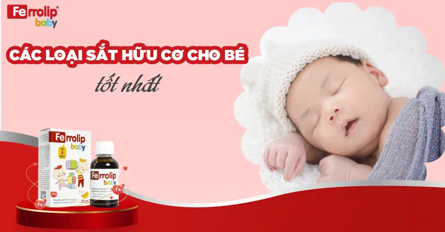 các loại sắt hữu cơ cho bé tốt nhất