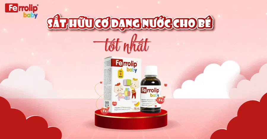 sắt hữu cơ dạng nước cho bé