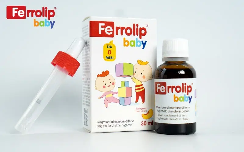 Ferrolip Baby - sắt nước hấp thu nhanh, không gây táo bón