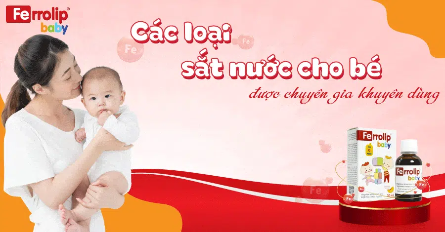 các loại sắt nước cho bé