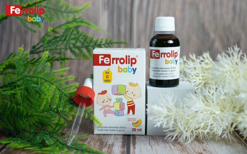 sắt hữu cơ ferrolip baby cho trẻ thiếu máu