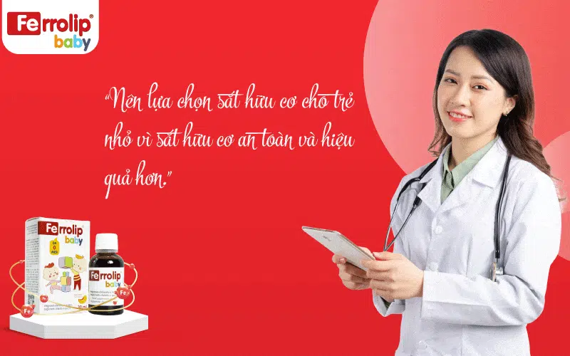 lựa chọn sắt hữu cơ cho bé