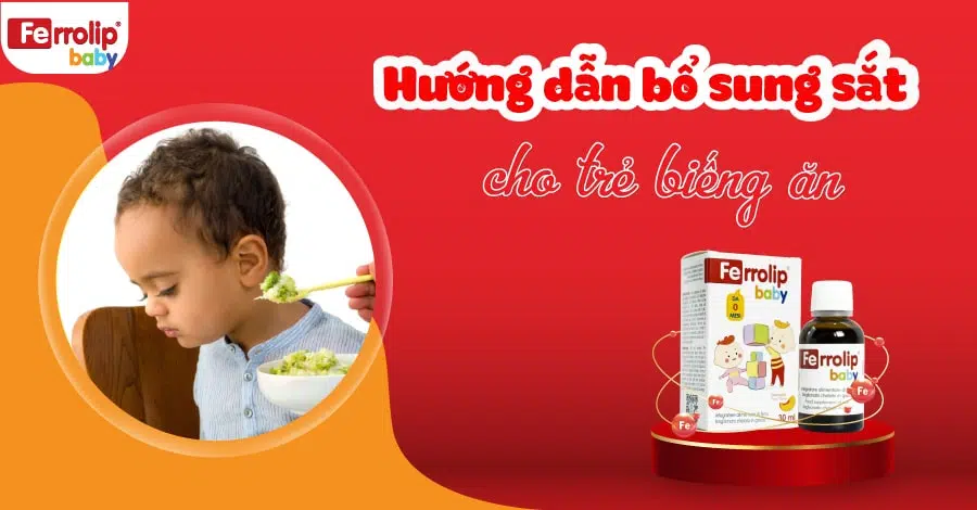 bổ sung sắt cho trẻ biếng ăn