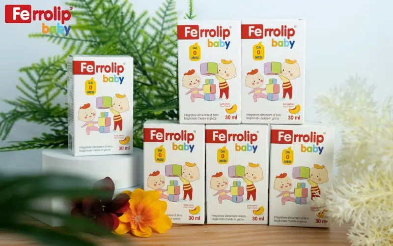 bổ sung sắt ferrolip baby cho bé biếng ăn