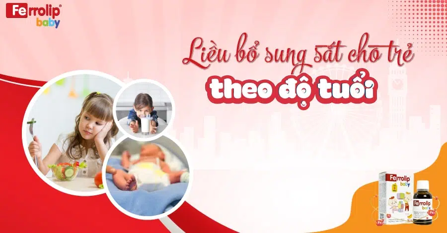 liều bổ sung sắt cho trẻ