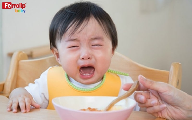biếng ăn là triệu chứng thiếu sắt ở trẻ em
