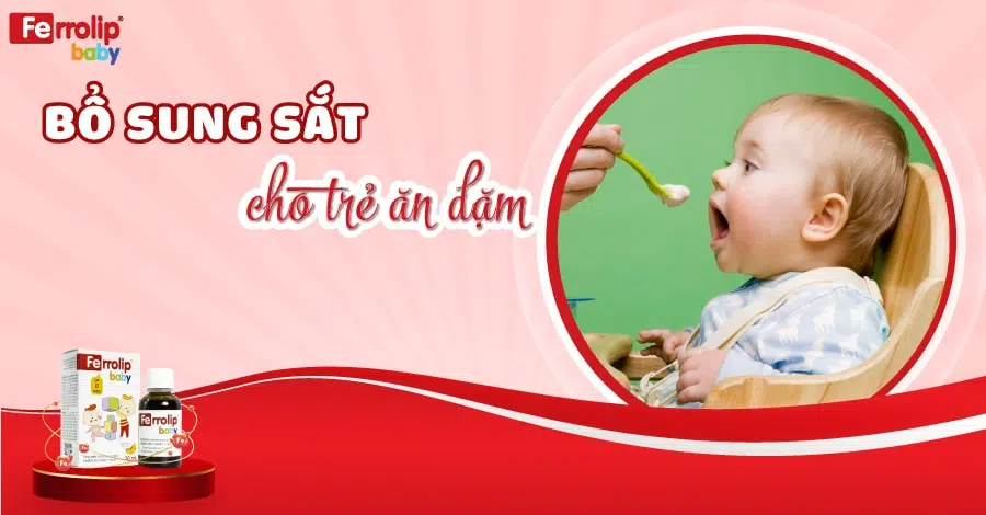 bổ sung sắt cho trẻ ăn dặm