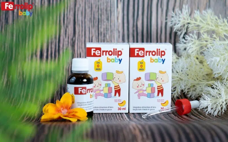 bổ sung sắt Ferrolip baby cho trẻ