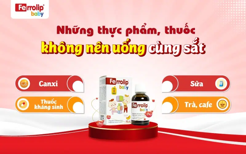 chú ý khi bổ sung sắt cho trẻ