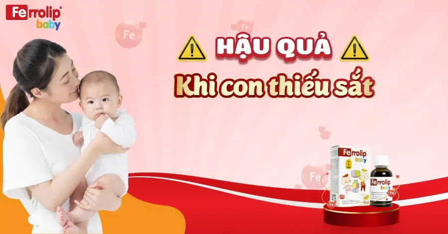 hậu quả của việc thiếu sắt ở trẻ em