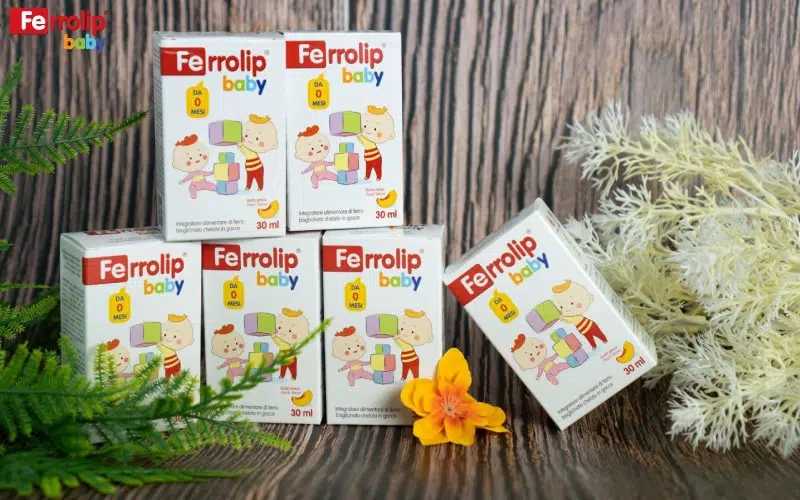 siro sắt ferrolip baby cho bé