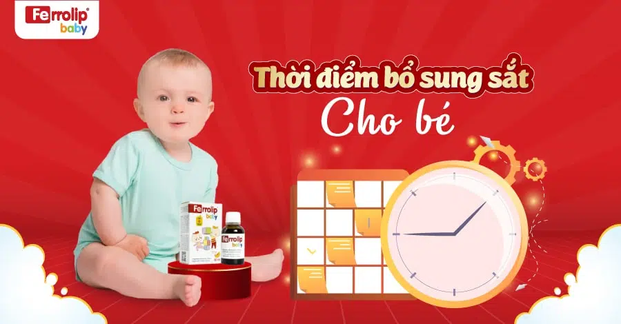 thời điểm bổ sung sắt cho trẻ