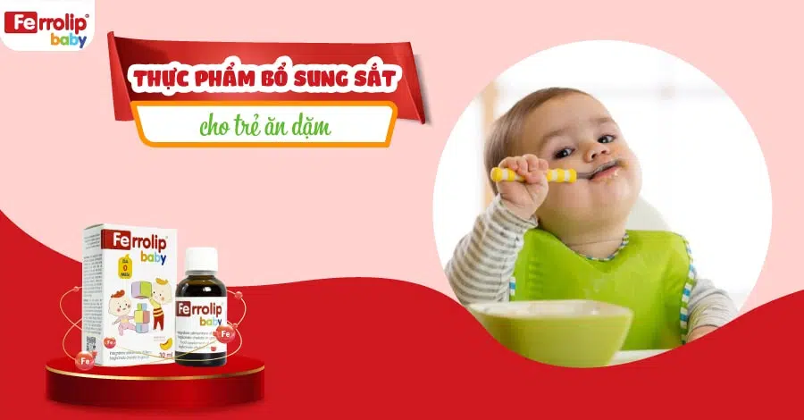 thực phẩm bổ sung sắt cho trẻ ăn dặm