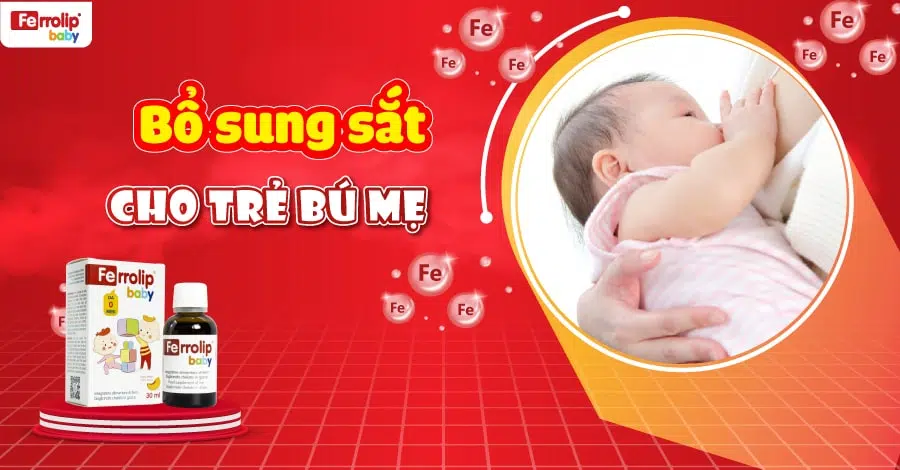 bổ sung sắt cho trẻ bú mẹ