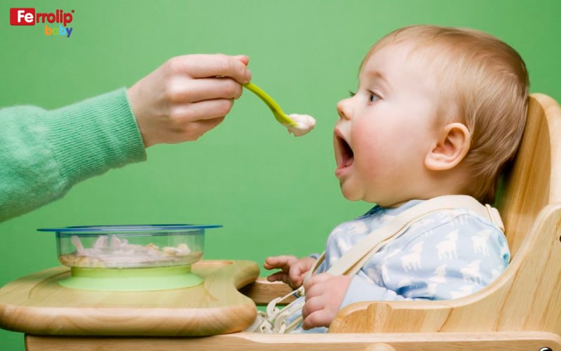 bổ sung sắt cho trẻ sơ sinh bằng chế độ ăn
