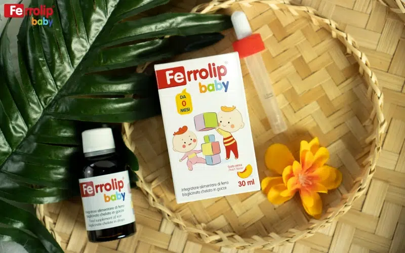 sắt Ferrolip baby cho trẻ bú mẹ thiếu sắt