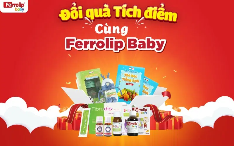 tích điểm sắt ferrolip baby tại con cưng