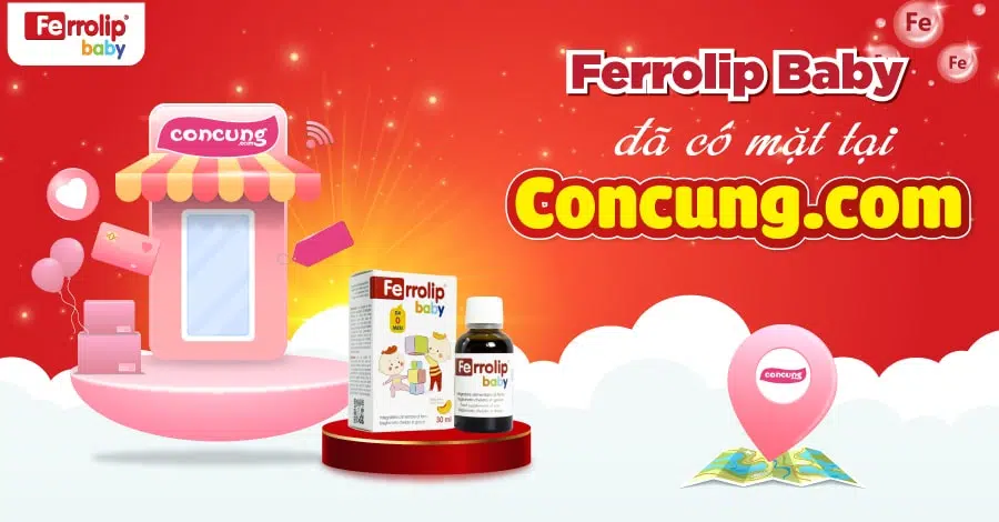 sắt ferrolip baby tại con cưng