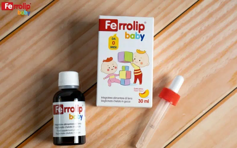 sắt Ferrolip Baby cho trẻ thiếu máu