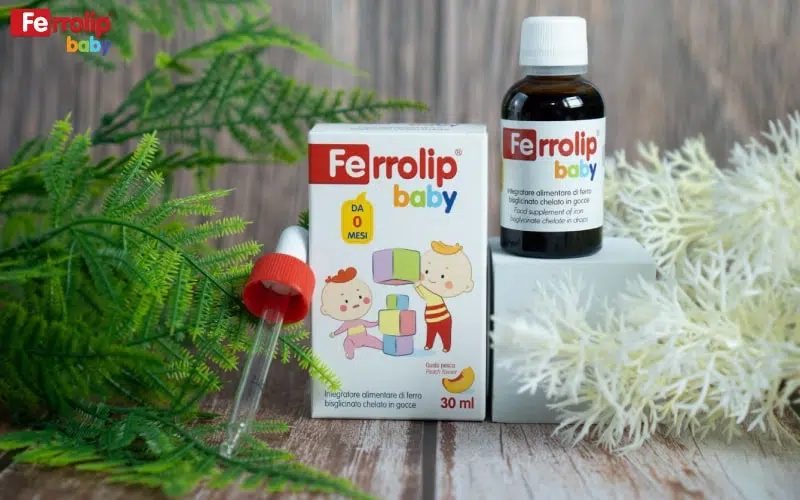 trẻ thiếu máu nên uống thuốc gì - sắt ferrolip baby