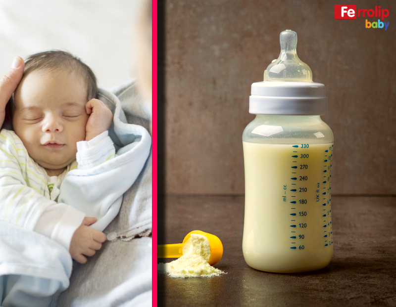 Trẻ sơ sinh thiếu máu cũng nên uống thêm sữa công thức