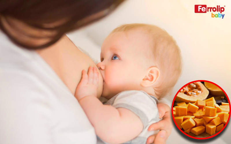 Bí đỏ giàu Vitamin có lợi cho sữa mẹ