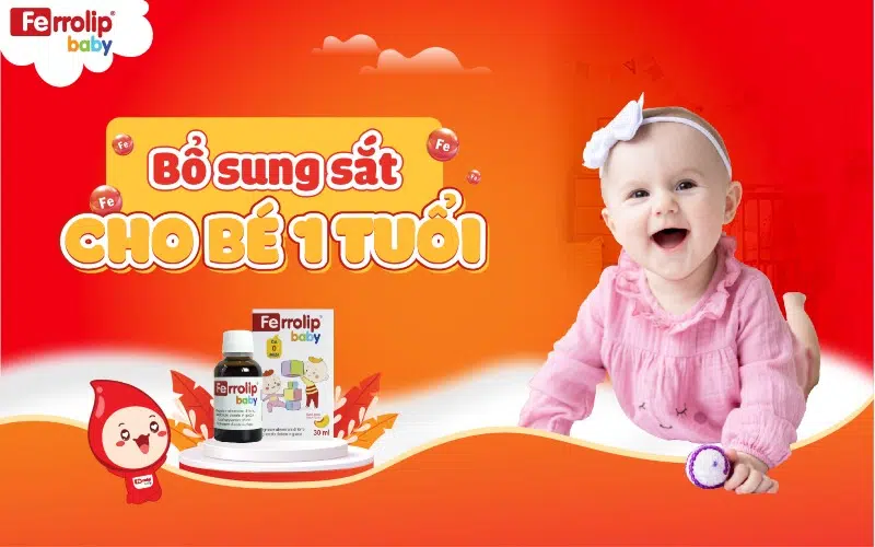 sắt cho bé 1 tuổi