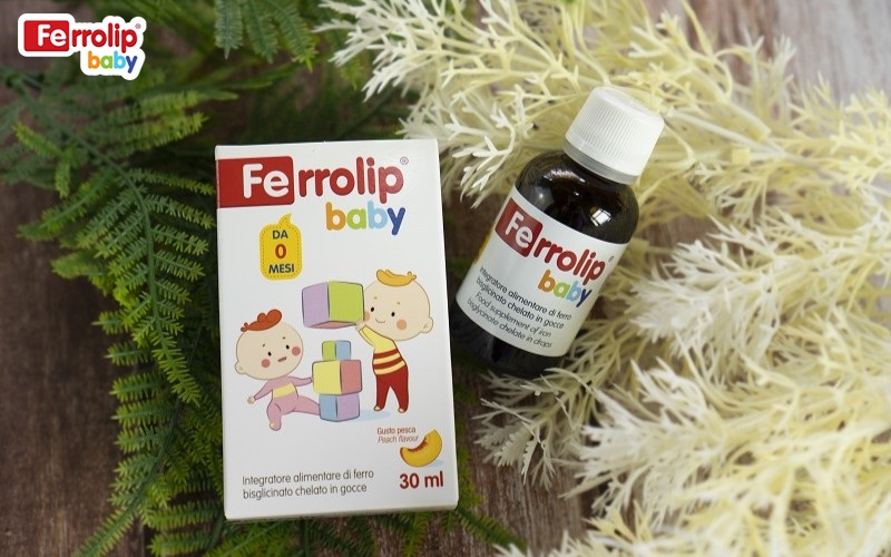 Ferrolip Baby - sắt amin hữu cơ hấp thu tối ưu cho bé